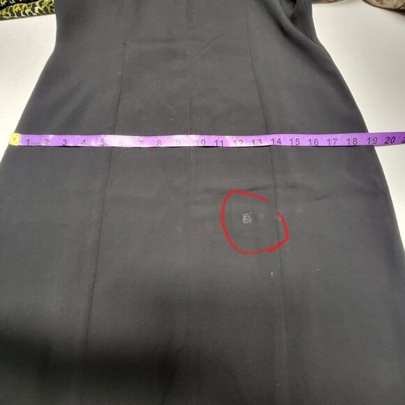 Sleeveless Black Maxi Front Zipper Long Dress Side Slits Size M/L - Picture 14 of 16